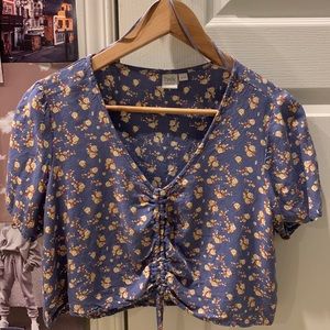 Flower print blouse